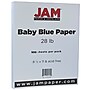JAM Paper® Matte 28lb Paper, 8.5 x 11, Baby Blue, 500 Sheets/Ream (5155794B)~#|#~m004672365_sc7