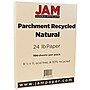 JAM Paper 8.5" x 11" Parchment Colored Paper, 24 lbs., 500 Sheets/Ream (96600600B)~#|#~m004672409_sc7