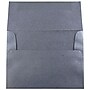 JAM Paper 4Bar A1 Metallic Invitation Envelopes, 3.625 x 5.125, Stardream Anthracite Black, 25/Pack (V018245)~#|#~m004672480_sc7
