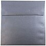 JAM Paper 6 x 6 Square Metallic Invitation Envelopes, Stardream Anthracite Black, 50/Pack (V018309I)~#|#~m004672493_sc7