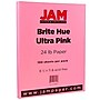 JAM Paper Smooth Colored 8.5" x 11" Copy Paper, 24 lbs., Ultra Pink, 100 Sheets/Pack (103564)~#|#~m004728233_sc7