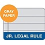TOPS Prism+ Legal Notepads, 5" x 8", Narrow Ruled, Gray, 50 Sheets/Pad, 12 Pads/Pack (63060)~#|#~m004812457_sc7