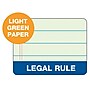 TOPS The Legal Pad Notepad, 8.5" x 11.75", Wide Ruled, Green Tint, 50 Sheets/Pad, 12 Pads (7534)~#|#~m004812515_sc7