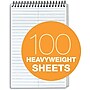 TOPS Docket Steno Pad, 6" x 9", Gregg Ruled, White, 100 Sheets/Pad (TOP99708)~#|#~m004812519_sc7