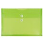 JAM Paper® Plastic Envelopes with Button and String Tie Closure, Legal Booklet, 9.75 x 14.5, Lime Green, 12/Pack (219B1LIGR)~#|#~m004857966_sc7
