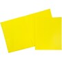 JAM Paper POP 2-Pocket Plastic Folder, Yellow, 6/Pack (382Eyed)~#|#~m004857968_sc7