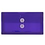 JAM Paper® Plastic Envelopes with Button and String Tie Closure, #10 Business Booklet, 5.25 x 10, Purple, 12/Pack (921B1PU)~#|#~m004857981_sc7