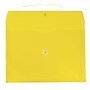 JAM Paper® Plastic Envelopes with Button and String Tie Closure, Legal Booklet, 9.75 x 14.5, Yellow, 12/Pack (219B1YE)~#|#~m004858015_sc7