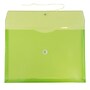 JAM Paper® Plastic Envelopes with Button and String Tie Closure, Letter Booklet, 9.75 x 13, Lime Green, 108/Pack (218B1LIB)~#|#~m004858019_sc7