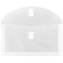 JAM Paper Plastic Filing Envelope with Hook & Loop Closure, 5.25" x 10", Clear, 12/Pack (921V1CL)~#|#~m004858054_sc7