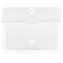 JAM Paper® #10 Plastic Envelopes with Button and String Tie Closure, 5 1/4 x 10, Clear Poly, 12/pack (921B1CL)~#|#~m004858096_sc7