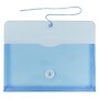 JAM Paper® Plastic Envelopes with Button and String Tie Closure, #10 Business Booklet, 5.25 x 10, Blue, 12/Pack (921B1BU)~#|#~m004858098_sc7