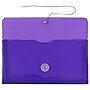 JAM Paper® Plastic Envelopes with Button and String Tie Closure, #10 Business Booklet, 5.25 x 10, Purple, 12/Pack (921B1PU)~#|#~m004858138_sc7