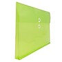JAM Paper® Plastic Envelopes with Button and String Tie Closure, Letter Booklet, 9.75 x 13, Lime Green, 108/Pack (218B1LIB)~#|#~m004858167_sc7