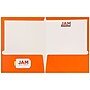 JAM Paper Laminated 2-Pocket Glossy Presentation Folders, Orange, 25/Pack (385GORD)~#|#~m004858182_sc7