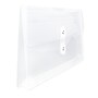 JAM Paper® #10 Plastic Envelopes with Button and String Tie Closure, 5 1/4 x 10, Clear Poly, 12/pack (921B1CL)~#|#~m004858218_sc7