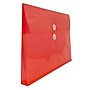 JAM Paper® Plastic Envelopes with Button and String Tie Closure, Legal Booklet, 9.75 x 14.5, Red, 12/Pack (219B1RE)~#|#~m004858243_sc7