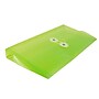 JAM Paper® Plastic Envelopes with Button and String Tie Closure, #10 Business Booklet, 5.25 x 10, Lime Green, 12/Pack (921B1LI)~#|#~m004858258_sc7