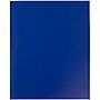 JAM Paper POP 2-Pocket Plastic Portfolio Folder, Deep Blue, 6/Pack (382Ebud)~#|#~m004858372_sc7