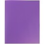 JAM Paper POP Two-Pocket Plastic Folders, Purple, 6/Pack (382Epud)~#|#~m004858375_sc7