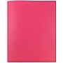 JAM Paper POP 2-Pocket Plastic Folders, Fuchsia Hot Pink, 6/Pack (382Efud)~#|#~m004858382_sc7