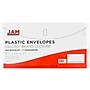 JAM Paper Plastic Filing Envelope with Hook & Loop Closure, 5.25" x 10", Clear, 12/Pack (921V1CL)~#|#~m004860160_sc7
