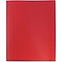 JAM Paper POP 2-Pocket Plastic Presentation Folder, Red, 6/Pack (382EREDD)~#|#~m004860323_sc7