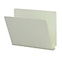 Smead End Tab Pressboard File Folder, Straight-Cut Tab, 2" Expansion, Letter Size, Gray/Green, 25/Box  (26210)~#|#~m004894931_sc7