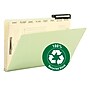 Smead Recycled Heavy Duty Pressboard Classification Folder, 1" Expansion, Legal Size, Gray/Green, 10/Box (78208)~#|#~s0190022_sc7