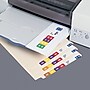 Smead Smartstrip ColorBar WaterGuard Inkjet File Folder Labels, 1 1/2" x 7 1/2", White, 250/Pack (66006)~#|#~m004895102_sc7