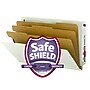 Smead 50% Recycled EndTab Pressboard Classification Folder, 3 Divider, 3" Expansion, Legal, Gray/Green, 10/Box~#|#~m004895179_sc7