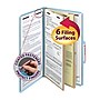 Smead Pressboard Classification Folder, Legal Size, 2 Dividers, Blue, 10/Pack  (19030)~#|#~m004895231_sc7