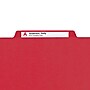 Smead Pressboard Classification Folders with SafeSHIELD Fasteners, Legal Size, 2 Dividers, Bright Red, 10/Box (19031)~#|#~m004895246_sc7