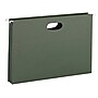 Smead Recycled Hanging File Pocket, 1.75" Expansion, Legal Size, Standard Green, 25/Box (64318)~#|#~m004895640_sc7