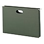 Smead Recycled Hanging File Pocket, 1.75" Expansion, Legal Size, Standard Green, 25/Box (64318)~#|#~m004895641_sc7
