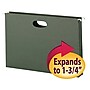 Smead Recycled Hanging File Pocket, 1.75" Expansion, Legal Size, Standard Green, 25/Box (64318)~#|#~m004895643_sc7