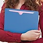 Smead Paper Stock File Jackets, Reinforced Straight Cut Tab, Letter Size, Blue, 100/Box (75502)~#|#~m004895666_sc7