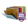 Smead 60% Recycled SafeSHIELD End Tab Classification File Folder, 2-Dividers, 2" Expansion, Letter Size, Gray/Green, 10/Box ~#|#~m004895924_sc7
