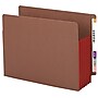 Smead Extra Wide Paper Stock File Pocket, 5.25" Expansion, 12.76" x 9.5" Size, Red/Redrope, 5/Box (73696)~#|#~m004896232_sc7