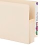 Smead End Tab File Pocket, Reinforced Straight-Cut Tab, 3.5" Expansion, Manila Gusset, Letter Size, Manila, 25/Box (75124)~#|#~m004896420_sc7