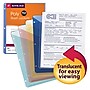 Smead Organized Up Poly Binder Pockets, 3-Hole Punched, Assorted Colors, 5/Pack (89505)~#|#~m004896956_sc7