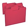 Smead SuperTab File Folder, 3 Tab, Letter Size, Red, 100/Box (11983)~#|#~m004897140_sc7
