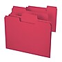 Smead SuperTab File Folder, 3 Tab, Letter Size, Red, 100/Box (11983)~#|#~m004897145_sc7
