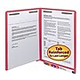 Smead End Tab Classification Folders, Shelf-Master Reinforced Straight-Cut Tab, Letter Size, Red, 50/Box (25740)~#|#~m004897257_sc7