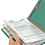 Smead End Tab Pressboard Classification Folders with SafeSHIELD Fasteners, Letter Size, Green, 10/Box (26785)~#|#~m004897337_sc7