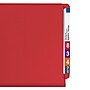 Smead End Tab Pressboard Classification Folders with SafeSHIELD Fasteners, Legal Size, Bright Red, 10/Box (29783)~#|#~m004897371_sc7