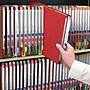 Smead End Tab Pressboard Classification Folders with SafeSHIELD Fasteners, Legal Size, Bright Red, 10/Box (29783)~#|#~m004897372_sc7