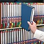 Smead End Tab Pressboard Classification Folders with SafeSHIELD Fasteners, Legal Size, Dark Blue, 10/Box (29784)~#|#~m004897381_sc7
