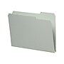 Smead Heavy Duty File Folder, 1/3-Cut Tab, 1" Expansion, Letter Size, Gray/Green, 25/Bx (13230)~#|#~m004897521_sc7
