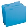Smead Reinforced File Folder, 3 Tab, Letter Size, Blue, 100/Box (12034)~#|#~m004897722_sc7